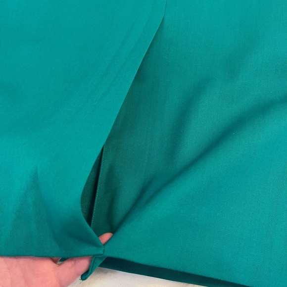 Vintage NWT Nordstrom Wool Women's Green Pencil Skirt | Size 10 - Picture 5 of 7